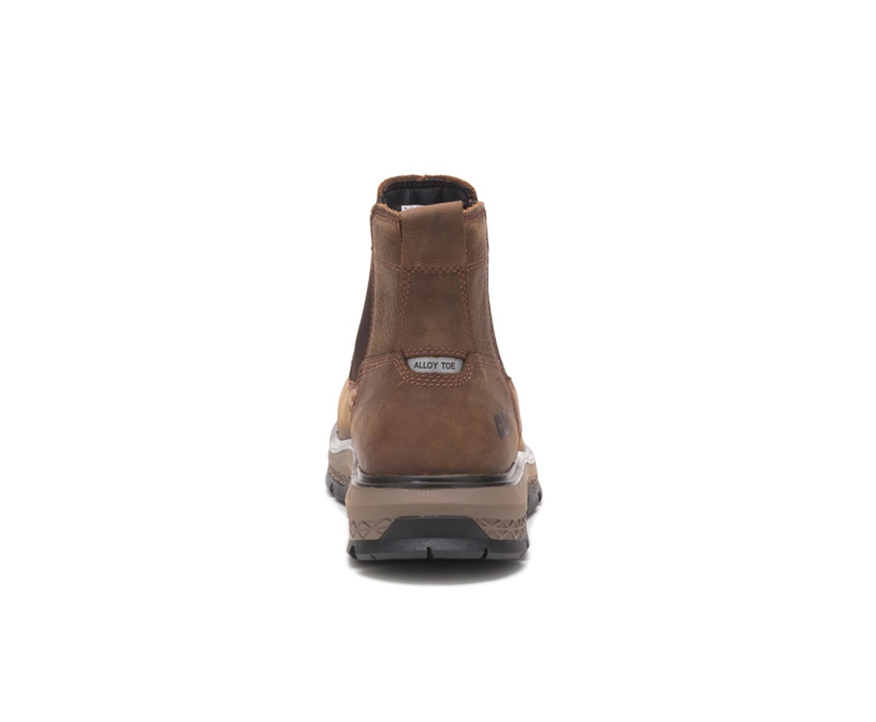 Caterpillar Exposition Chelsea Alloy Neus Werklaarzen Heren Bruin | AXZNG-9785