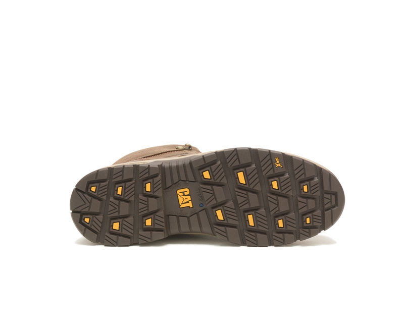 Caterpillar Exposition Hiker Waterdichte Alloy Neus Werklaarzen Heren Bruin | PVOQT-3614