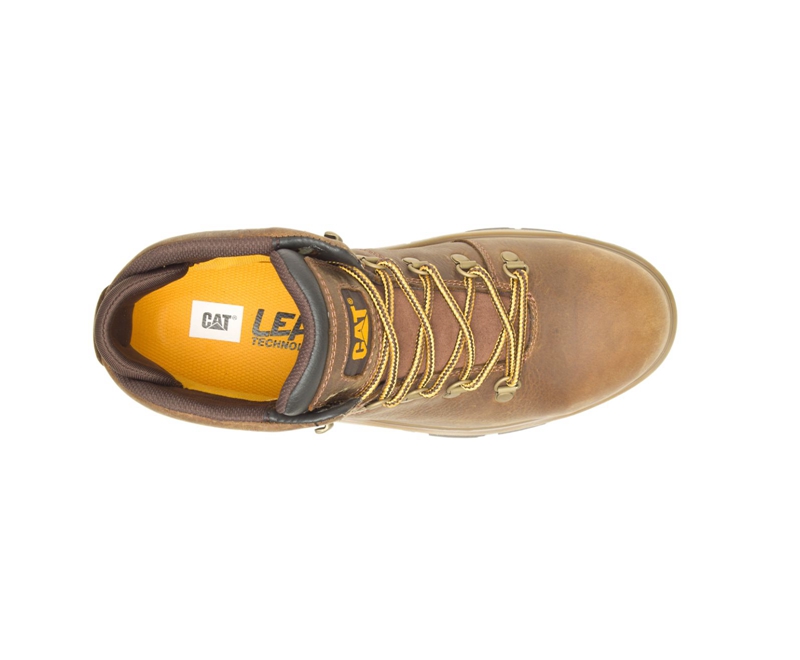 Caterpillar Exposition Hiker Waterdichte Alloy Neus Werklaarzen Heren Bruin | PVOQT-3614