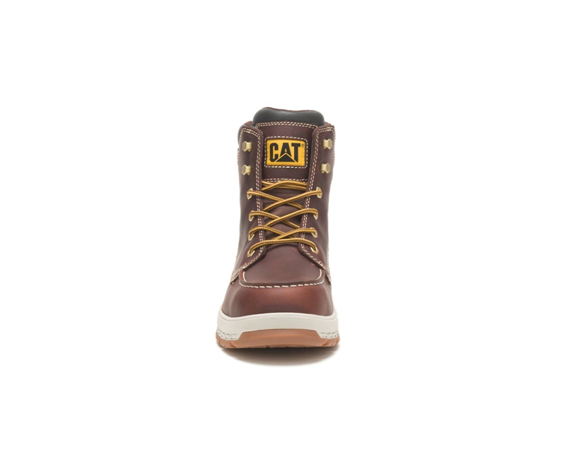 Caterpillar Impact Waterdichte Carbon Composite Neus Werklaarzen Heren Bruin | LAPMV-2086