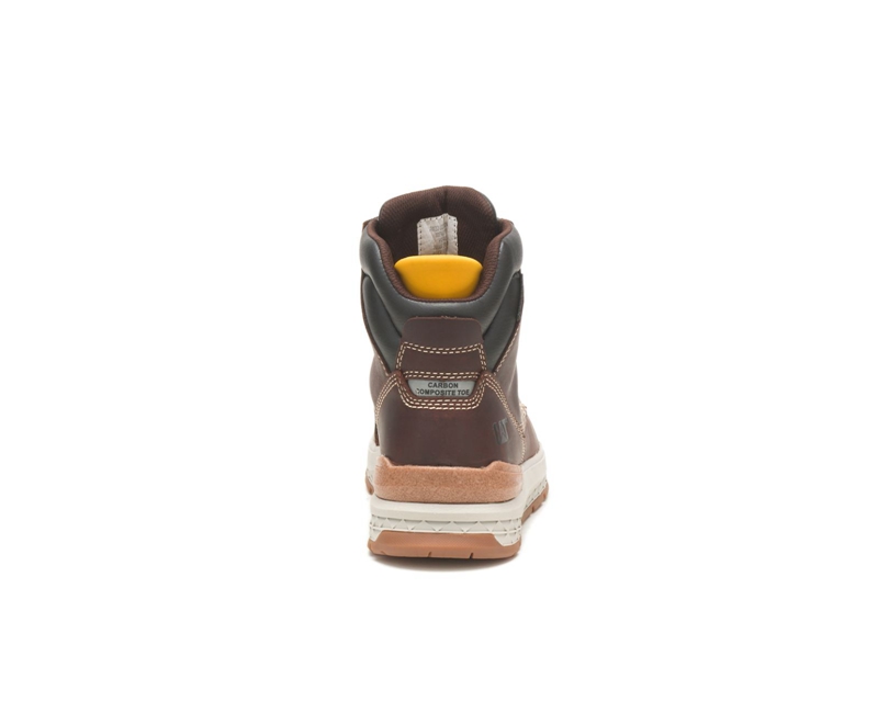 Caterpillar Impact Waterdichte Carbon Composite Neus Werklaarzen Heren Bruin | LAPMV-2086