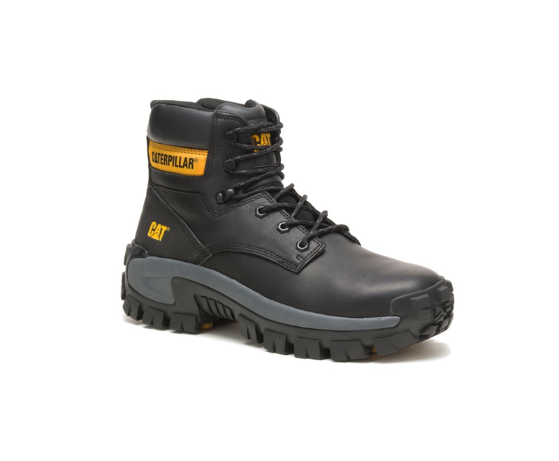 Caterpillar Invader Hi Steel Neus Werklaarzen Heren Zwart | PQEZO-7584