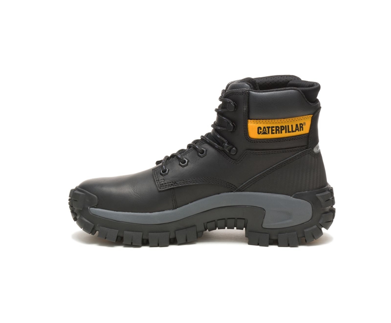 Caterpillar Invader Hi Steel Neus Werklaarzen Heren Zwart | PQEZO-7584