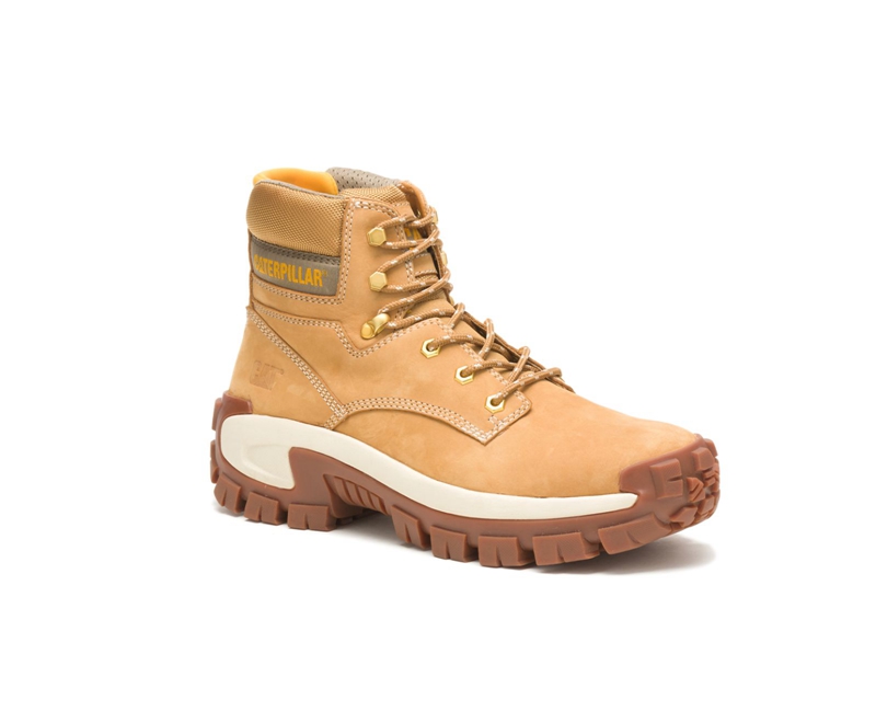 Caterpillar Invader Hi Steel Neus Werklaarzen Heren Oranje | YBFWM-3615