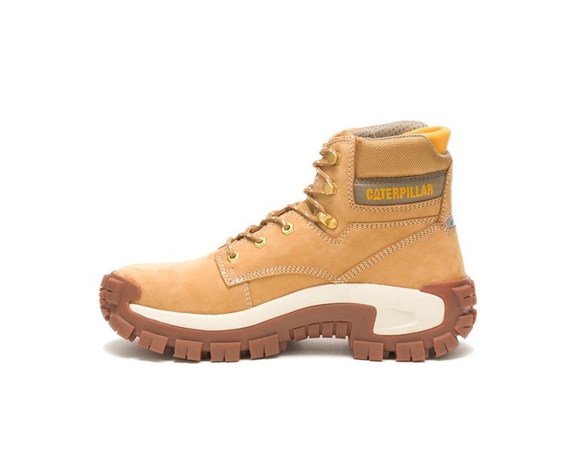 Caterpillar Invader Hi Steel Neus Werklaarzen Heren Oranje | YBFWM-3615