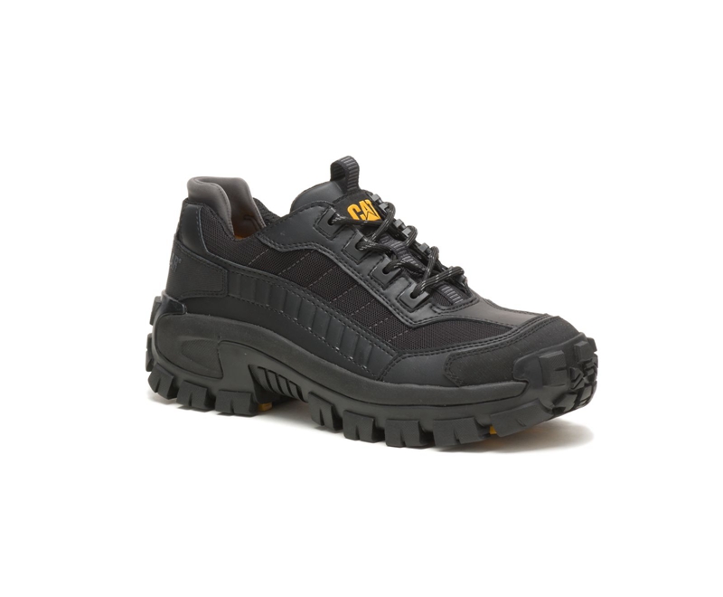 Caterpillar Invader Steel Neus Werkschoenen Heren Zwart | CMSOF-3812