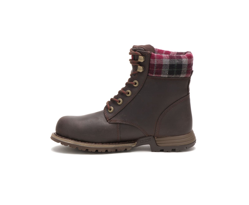 Caterpillar Kenzie Steel Neus Werklaarzen Dames Koffie | DPIQY-9654