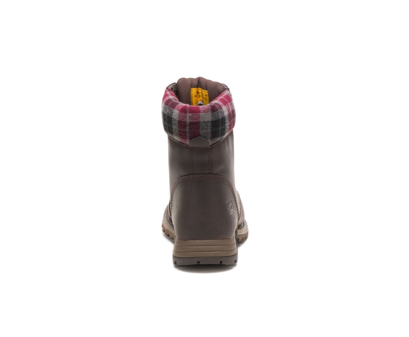 Caterpillar Kenzie Steel Neus Werklaarzen Dames Koffie | DPIQY-9654