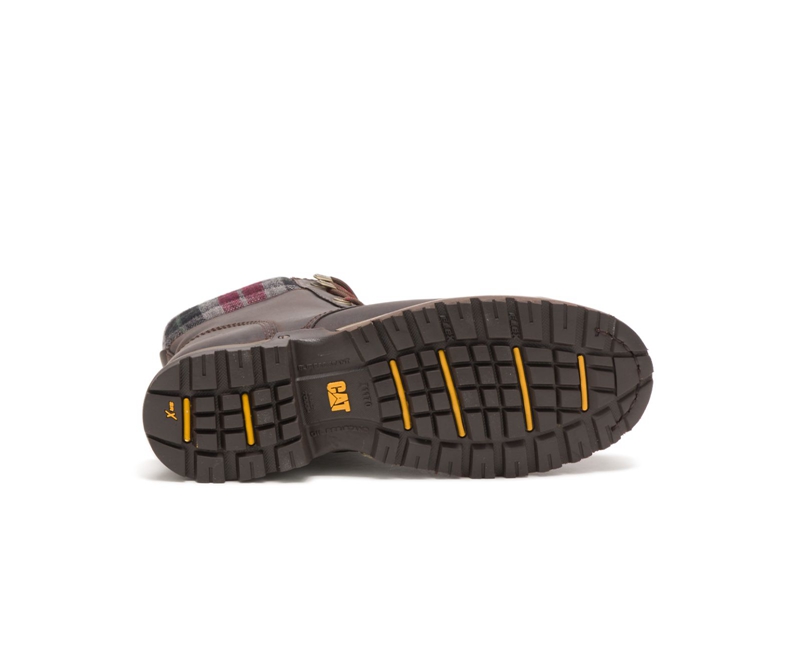 Caterpillar Kenzie Steel Neus Werklaarzen Dames Koffie | DPIQY-9654
