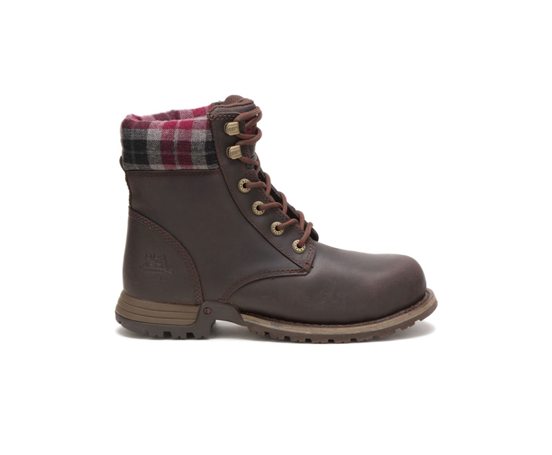 Caterpillar Kenzie Steel Neus Werklaarzen Dames Koffie | DPIQY-9654
