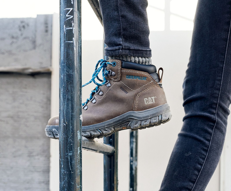 Caterpillar Mae Steel Neus Werklaarzen Dames Bruin | GLIZA-5798