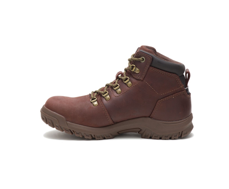 Caterpillar Mae Steel Neus Werklaarzen Dames Bruin | LTIVH-9358