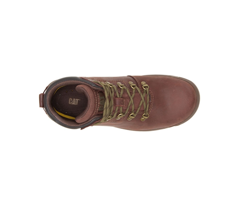 Caterpillar Mae Steel Neus Werklaarzen Dames Bruin | LTIVH-9358