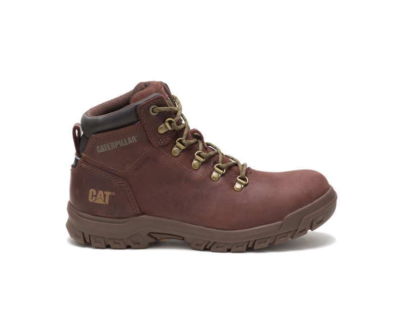 Caterpillar Mae Steel Neus Werklaarzen Dames Bruin | LTIVH-9358
