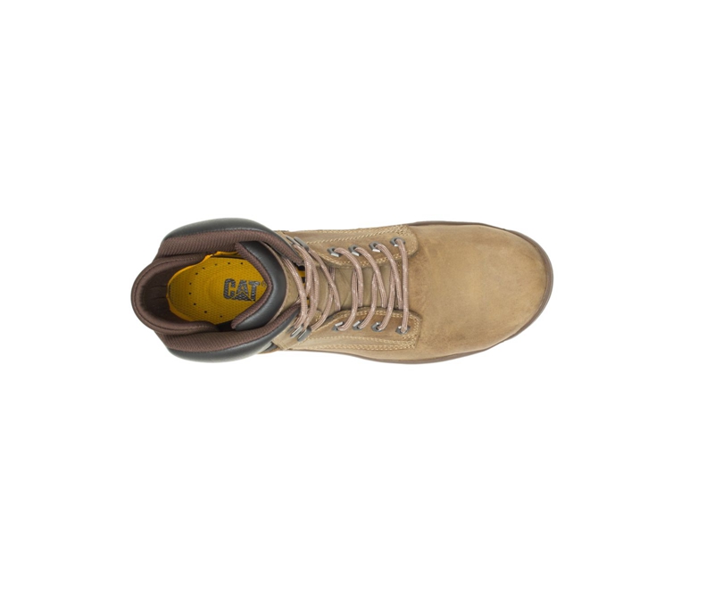 Caterpillar Mobilize Alloy Neus Werklaarzen Heren Khaki | DLUTK-8035