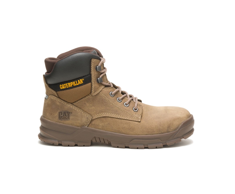 Caterpillar Mobilize Alloy Neus Werklaarzen Heren Khaki | DLUTK-8035