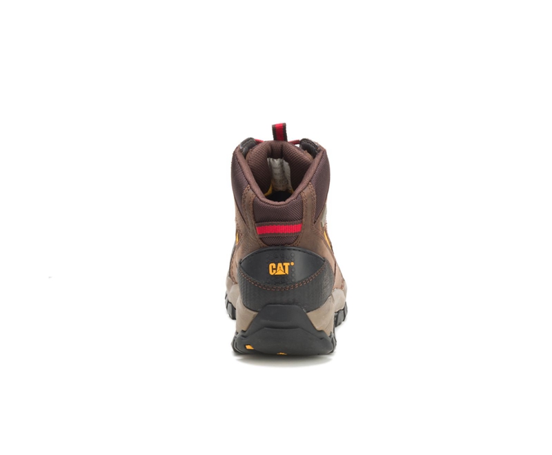 Caterpillar Navigator Mid Waterdichte Steel Neus Werklaarzen Heren Bruin | MUBRJ-6509