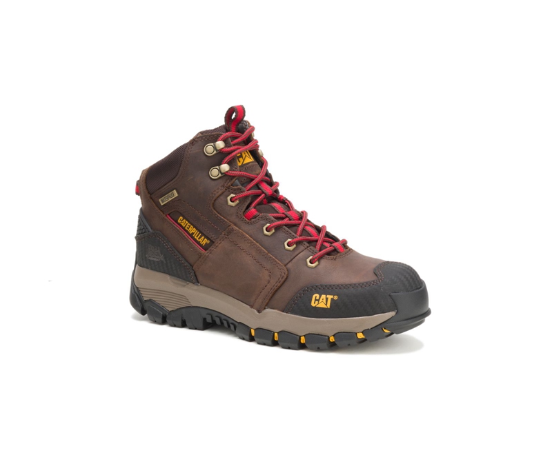 Caterpillar Navigator Waterdichte Werklaarzen Heren Bruin | SAVUP-9836