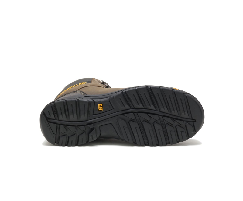 Caterpillar Outline Steel Neus Werklaarzen Heren Donkergrijs | GTLSC-5143