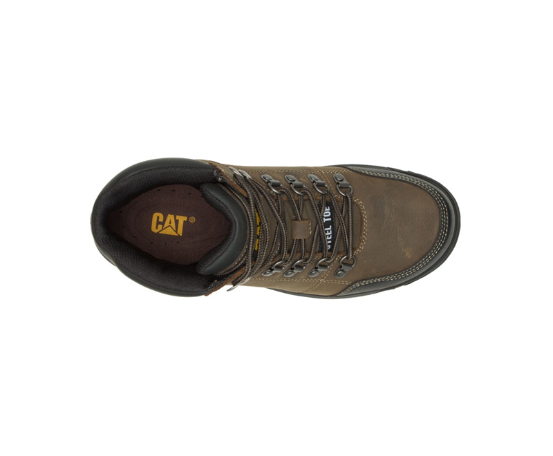 Caterpillar Outline Steel Neus Werklaarzen Heren Donkergrijs | GTLSC-5143