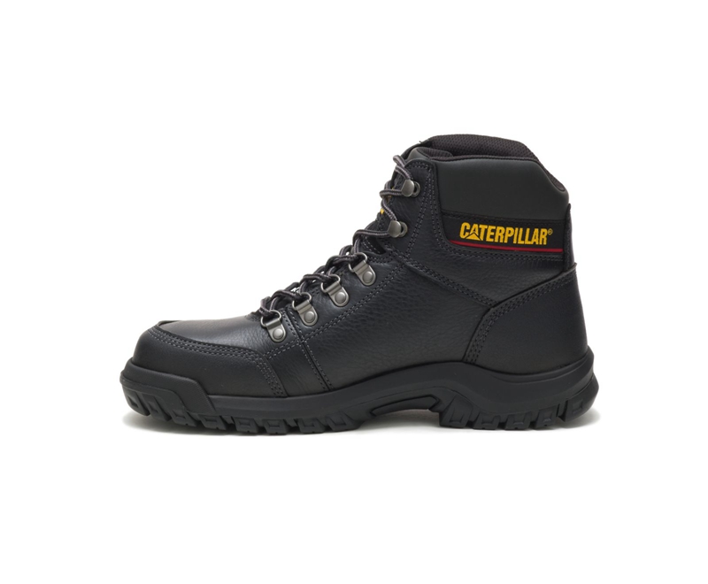 Caterpillar Outline Steel Neus Werklaarzen Heren Zwart | MHGCT-6305
