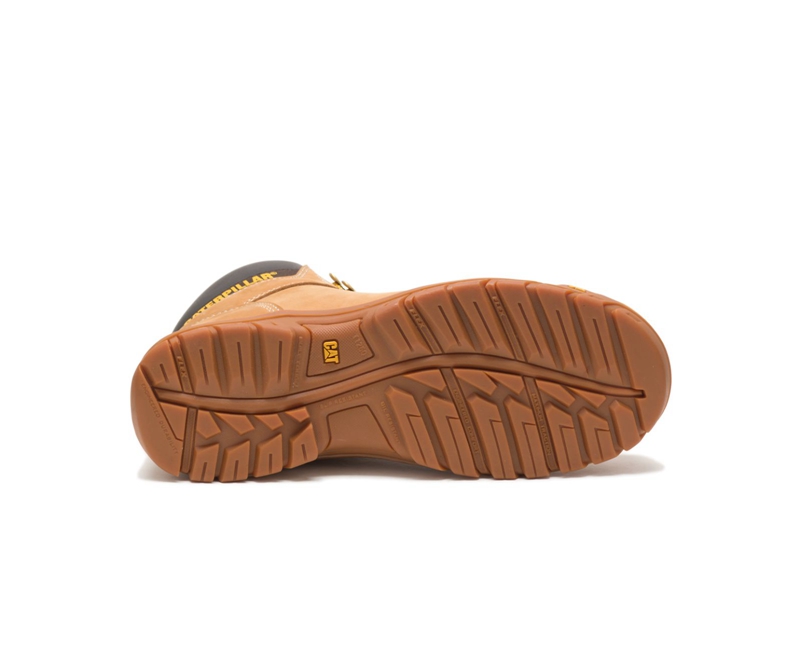 Caterpillar Outline Steel Neus Werklaarzen Heren Oranje | YOZSU-0348