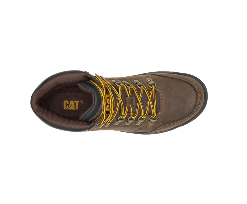 Caterpillar Outline Werklaarzen Heren Bruin | VRJXZ-5218