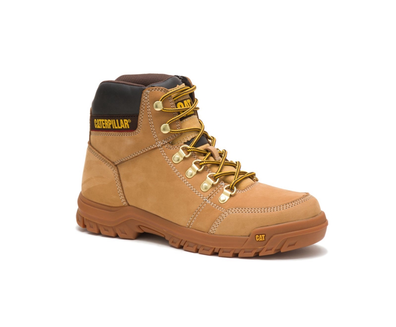 Caterpillar Outline Werklaarzen Heren Oranje | XJYAB-2810