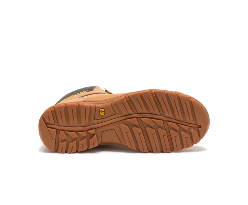 Caterpillar Outline Werklaarzen Heren Oranje | XJYAB-2810