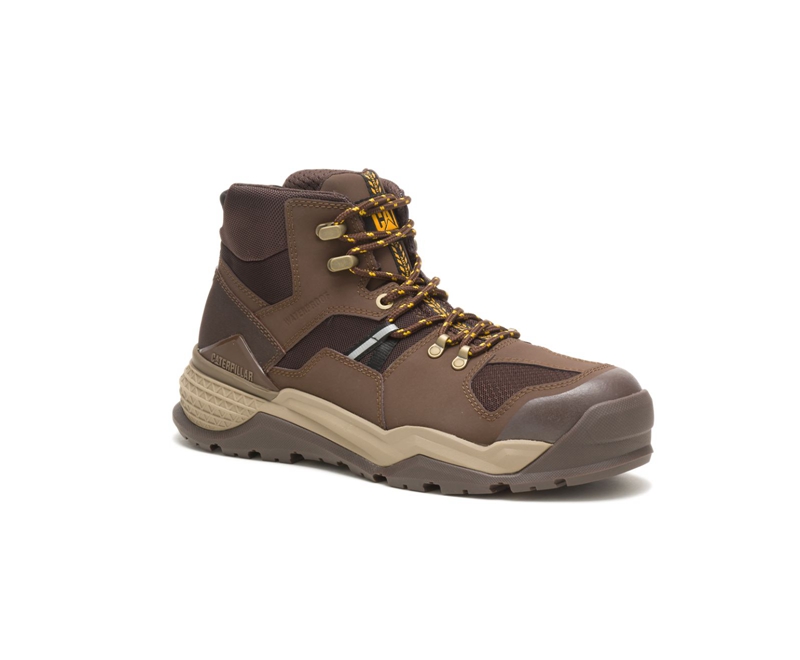 Caterpillar Provoke Mid Waterdichte Alloy Neus Waterdichte Laarzen Heren Chocola | AUNZK-7831