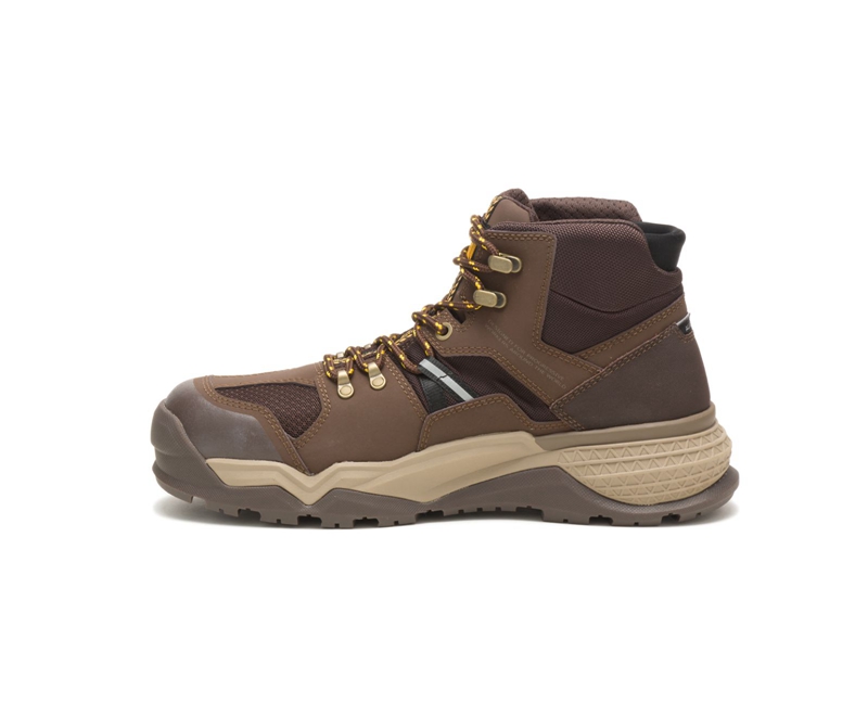 Caterpillar Provoke Mid Waterdichte Alloy Neus Waterdichte Laarzen Heren Chocola | AUNZK-7831