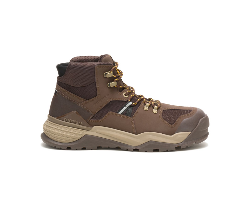 Caterpillar Provoke Mid Waterdichte Alloy Neus Waterdichte Laarzen Heren Chocola | AUNZK-7831