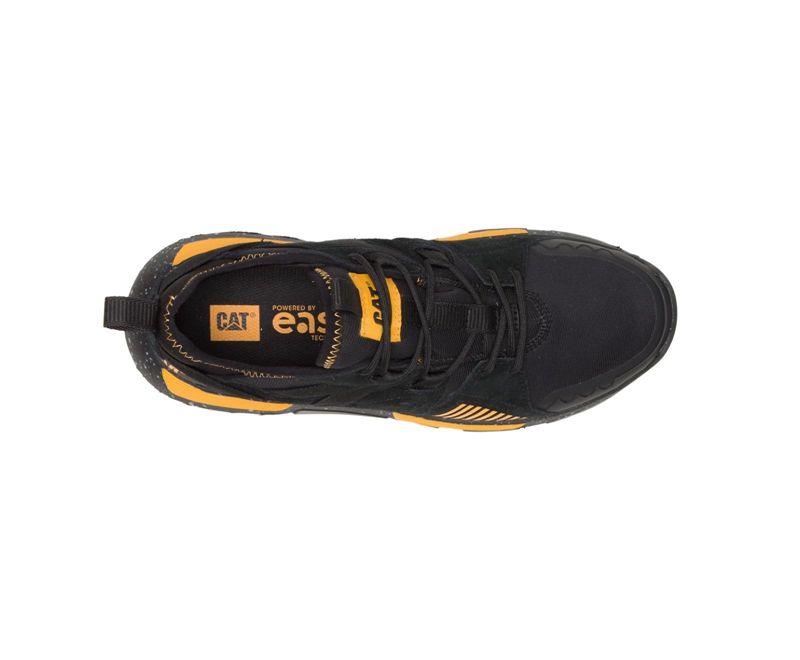 Caterpillar Raider Sport Sneakers Heren Zwart Geel | EXJCD-6179