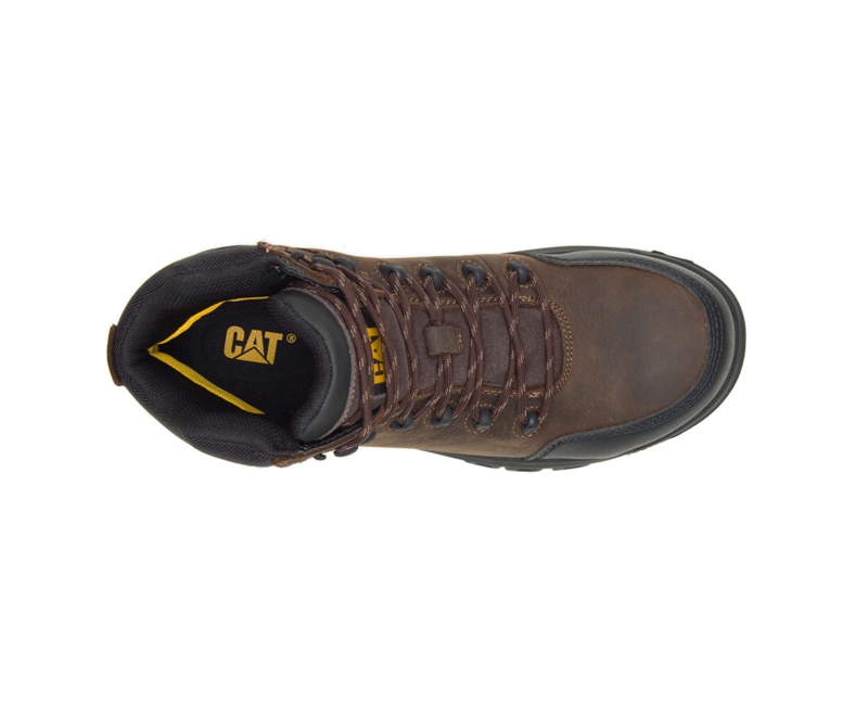 Caterpillar Resorption Waterdichte Composite Neus Werklaarzen Heren Bruin | RPOXM-3017