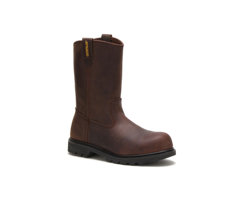 Caterpillar Revolver Steel Neus Werklaarzen Heren Bruin | QSDUG-5831