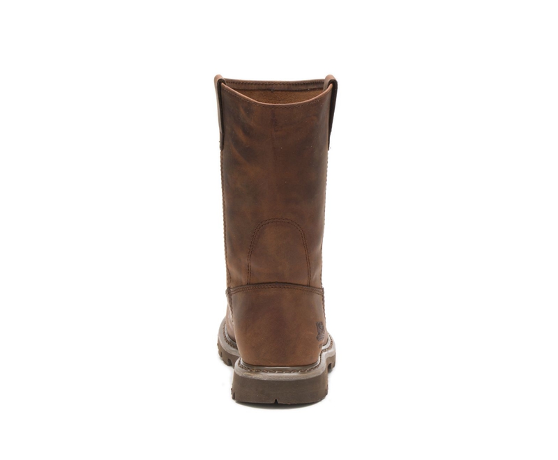 Caterpillar Revolver Steel Neus Werklaarzen Dames Donkerbruin | SPOMB-3189
