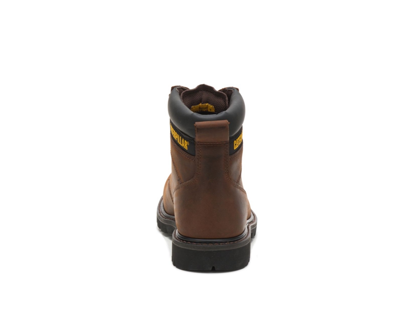 Caterpillar Second Shift Steel Neus Wandellaarzen Heren Donkerbruin | KRVIQ-4086