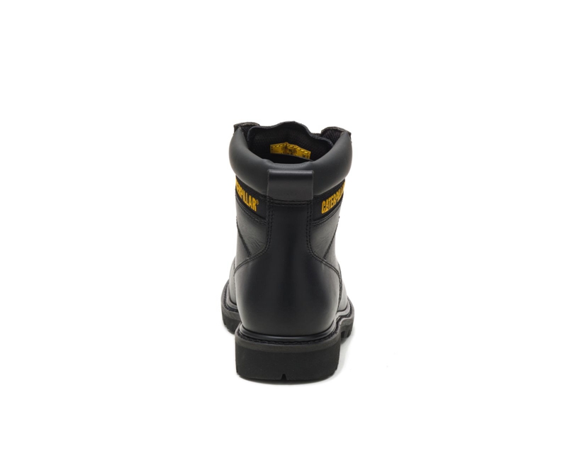 Caterpillar Second Shift Steel Neus Wandellaarzen Heren Zwart | MSAJG-6812