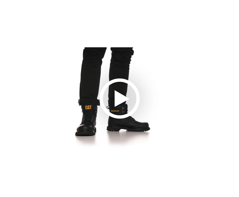 Caterpillar Second Shift Werklaarzen Heren Zwart | EOWRN-5190