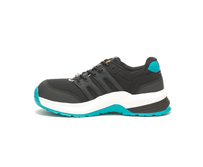 Caterpillar Streamline 2.0 Composite Neus Werkschoenen Dames Zwart Turquoise | SIABU-2658