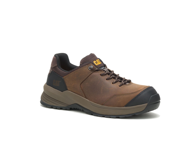 Caterpillar Streamline 2.0 Leren Composite Neus Werkschoenen Heren Bruin | GHIPC-2416