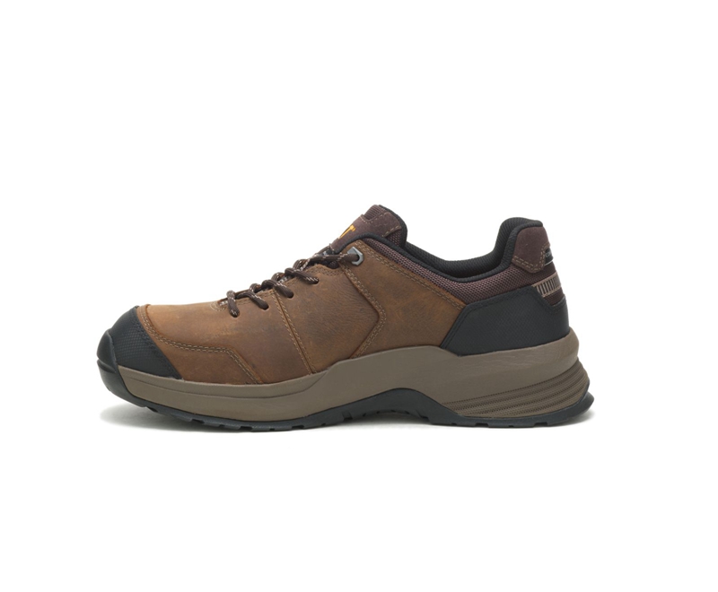 Caterpillar Streamline 2.0 Leren Composite Neus Werkschoenen Heren Bruin | GHIPC-2416