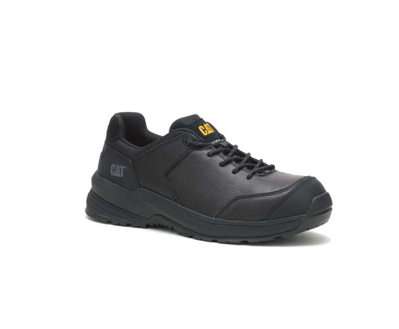 Caterpillar Streamline 2.0 Leren Composite Neus Werkschoenen Heren Zwart | GWTCN-8940
