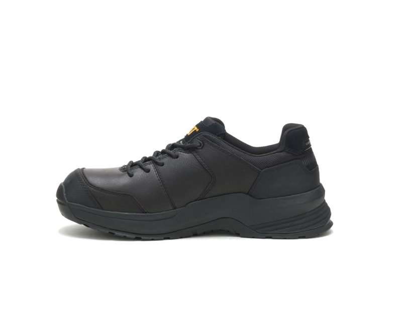 Caterpillar Streamline 2.0 Leren Composite Neus Werkschoenen Heren Zwart | GWTCN-8940