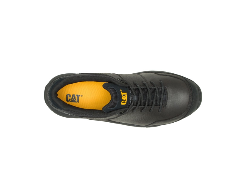 Caterpillar Streamline 2.0 Leren Composite Neus Werkschoenen Heren Zwart | GWTCN-8940