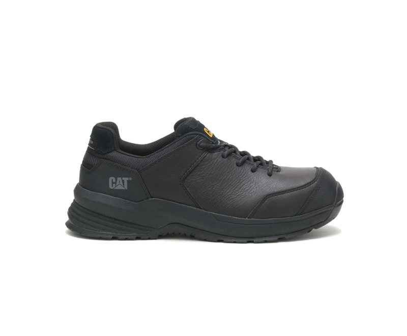 Caterpillar Streamline 2.0 Leren Composite Neus Werkschoenen Heren Zwart | GWTCN-8940