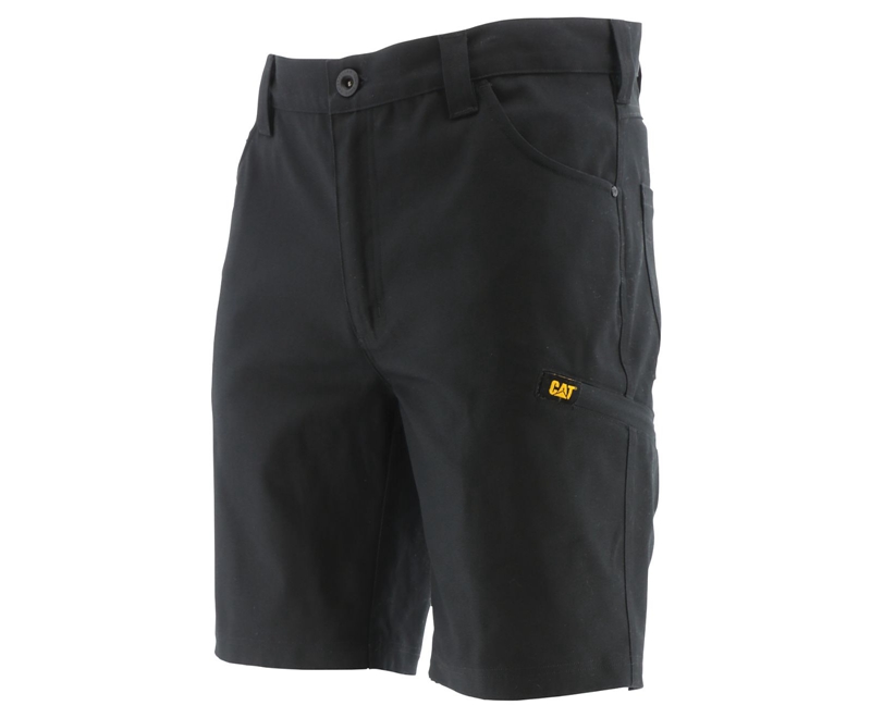 Caterpillar Stretch Canvas Utility Broek Heren Zwart | FDRJY-1876