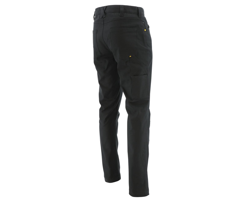 Caterpillar Stretch Canvas Utility Broek Heren Zwart | RZAKN-5039