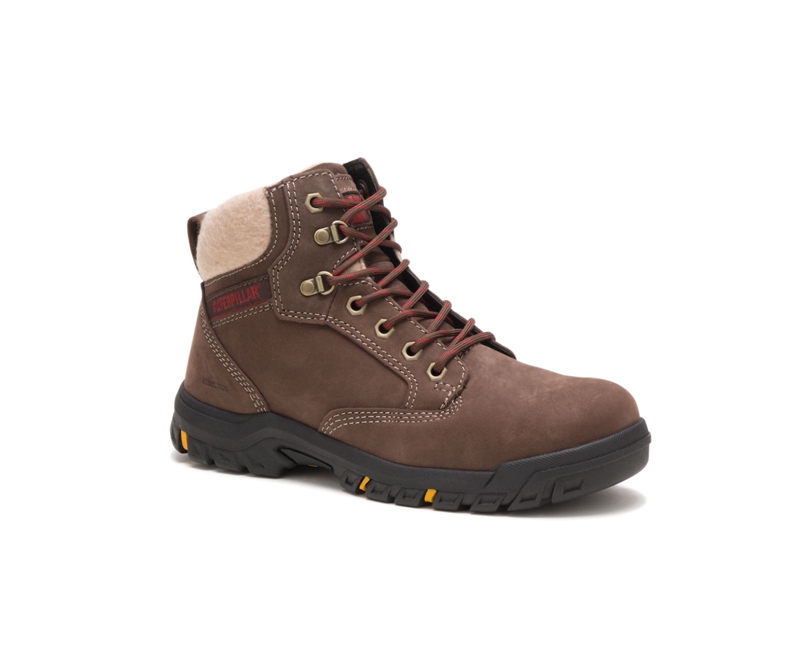 Caterpillar Tess Steel Neus Werklaarzen Dames Chocola | FARTX-0574