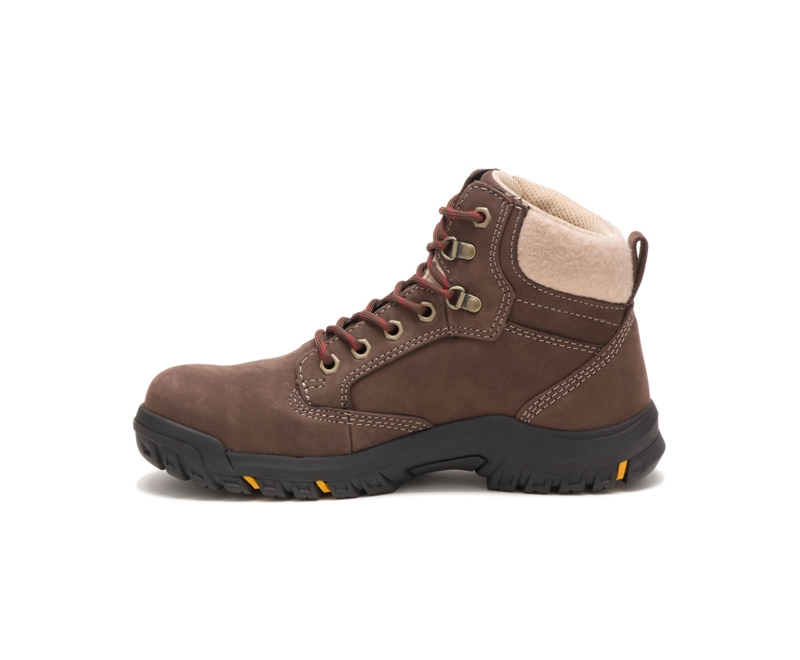 Caterpillar Tess Steel Neus Werklaarzen Dames Chocola | FARTX-0574